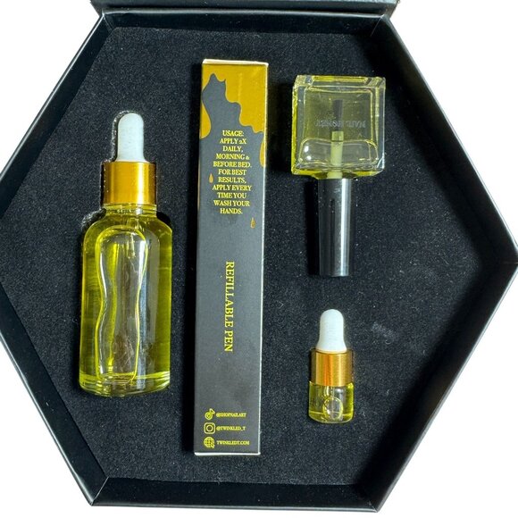 Nail Honey Hive Organic Oil Nail Care Long & Strong Nails Refillable Pen Gift - Picture 3 of 6